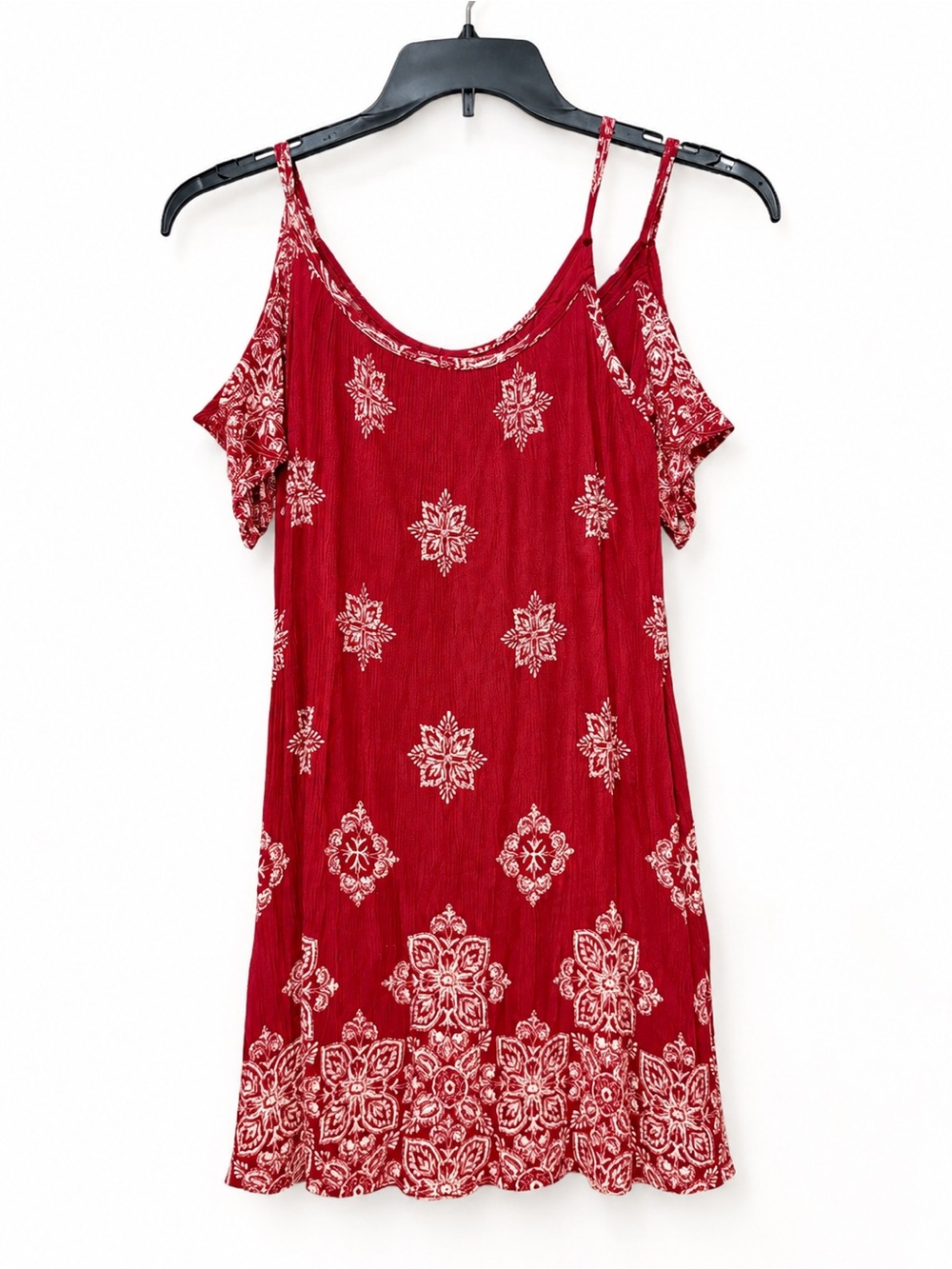 Mossimo Supply Co. Magenta Printed off the shoulder dress